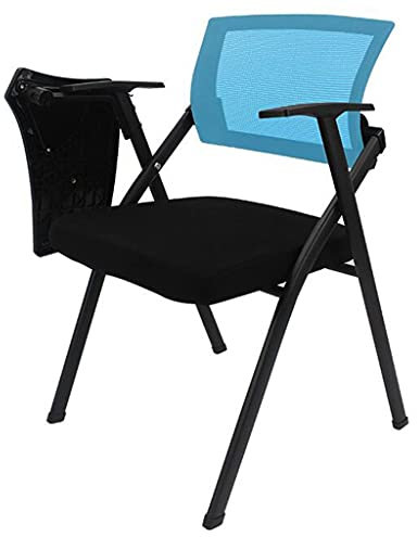 Fauteuil À Tablette Chaise De Conférence Pliante De Bureau Chaise De Formation avec Chaise De Tableau D'écriture pour Bureau, Salle De Classe, Salle D'attente (Color : Blue, Size : 56 * 54 * 83cm)