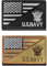 2 Stück kompatibel mit Amerika-Flagge/Ny-Aufnäher, USA N Patch, US-amerikanische Flagge, Haken und Schlaufe, bestickter Aufnäher für Hut, Rucksack, Jacke, Clotthes