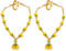 Bhakti Lehar (Size: 12 Inch) Artificial Yellow Rose Flower Mala Garland for Photo Frame and God Idols | Hand-Made Gulab Moti Mala Haar for God Idol and Loved Ones - Pack of 2
