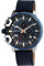 Raptor Limited Herren-Uhr Arve Leder Multifunktion Datum Analog Quarz RA20363 (blau)