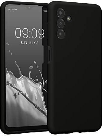 kwmobile Hülle kompatibel mit Samsung Galaxy A13 5G - Hülle Silikon gummiert - Handyhülle - Handy Case in Schwarz