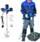 Cement Mixer, 550W Electric Plaster Paddle Mixer Mortar Paint Stirrer Whisk, 6 Variable Speeds, 1700 U/min, M14 Stirring Tool Mount, Ideal for Mixing Feed, Plaster, Paint, Cement, Mortar etc (Blue)