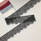 9.5 cm (B)x300 cm (L) schwarzes Spitzenband, florale Wimpernspitze zum Verlängern von Ärmeln, Dessous, Kragen, keine Elastizität, angenehmes Gefühl (2 Stück), Schwarz