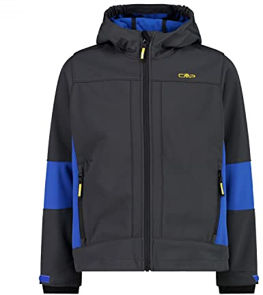 CMP - Kid Jacket Fix Hood, Anthracite-Royal, 92