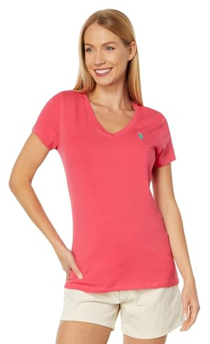 U.S. Polo Assn. Stretch V-Neck Tee Rouge Red LG