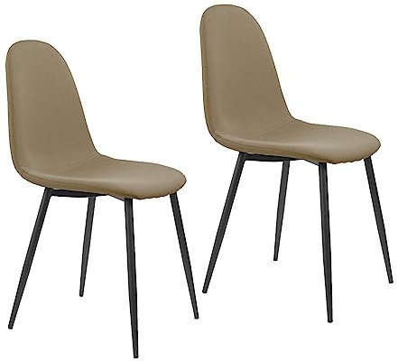 HTI-Living Stuhl Savannah Webstoff Braun Esszimmerstuhl 2-teilig