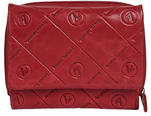 bruno banani kleine Geldbörse im Querformat Echt Leder Damen | RFID-Schutz, praktische Fächeraufteilung, 5 Einsteckmöglichkeiten, Münzfach mit Reißverschluss | 021827