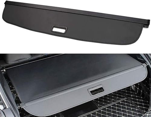 EEASSA Einziehbar Kofferraumabdeckung Laderaumabdeckung Cargo Cover Rollo Kofferraum-Hutablage Abdeckung Ablagen Schutz Sichtschutzschild Auto ZubehöR für Audi Q3 2015-2017