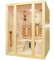 - Domus Möbel - Infrarotsauna 150 × 150 cm aus Hemlock-Holz mit Bluetooth und Farbtherapie SN045