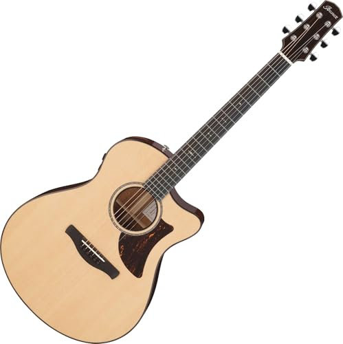 Ibanez AAM700CE Platinum Collection Natural High Gloss Electro-Acoustic Guitar with Hardshell Case