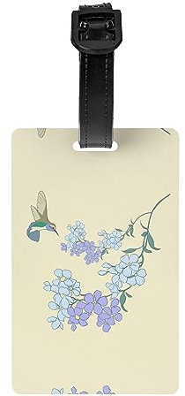 Gepäckanhänger mit frischem Orchideen-Muster, für Gepäck, Turnbeutel, Sporttaschen, Aktentaschen, 8,4 x 53,3 cm