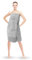 Bestlivings Sauna Kilt Damen Flauschig (Grau) - 80x145cm One Size - Saunahandtuch mit Gummizug und Knopfverschluss - Saunatuch Knielang