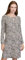 Cartoon Damen Plisseekleid mit Muster 40, Weiß/Schwarz