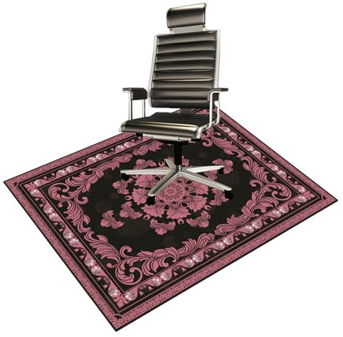 BYINGWD Office Chair Mat Chair Mat for Hardwood Floor Desk Floor Mat for Office Chair Computer Chair Mat, Computer Gaming Chair Mat (Pink, 36“x48”)