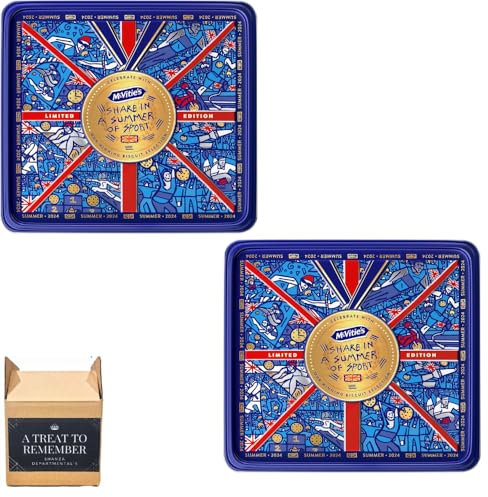 McVitie's Summer Sporting Tin Biscuit Selection Tin 313g (Pack of 2)