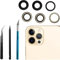 LiXiongBao Obiettivo di Ricambio per Fotocamera Posteriore iPhone 12 PRO, Lente di Ricambio in Vetro con Kit di Strumenti di Riparazione