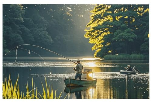 Door Mat Home Welcome Mats Outdoor Indoor Doormat Front Back Door Mats Fishing Lake Fishermens Doormats for Entryway Outdoor Door Mats Non-Slip Floor Mat for Home Entrance Entry Yard Floor Patio