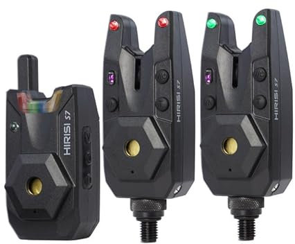 Funk Karpfenangeln Alarmset wasserdichte Bissanzeigeanzeige Karpfen Angelausrüstung Angelzubehör (FBA-S7-2)