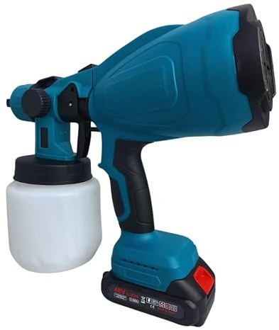 Pistola a spruzzo a batteria 68V 6 ah per vernice aerografo pittura 2 batterie