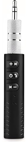 Audio Aux Handsfree Receiver 3.5mm Phone to Aux Car Bluetooth Receiver, Convenient Separate Design,Support Voice Prompts,Lightweight Portable Wireless Adapter Headphone/Built-in Microphone/Car Stereo