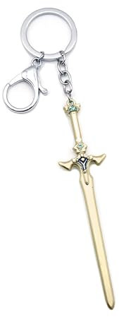 pochikiki- Anime Sword Online Schlüsselanhänger Unisex Waffenmodell SAO Kazuto Kirigaya Waffe Anhänger 12cm Schlüsselanhänger Cos Zubehör