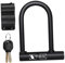 Mikinona Theft U Lock for Bike Weather Resistant Mountain Bike Lock Shackle with Mounting Bracket Key Unlock Design for Easy Use Durable and Scratch Security