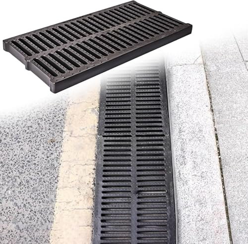 Scolapiatti antiscivolo per garage e vialetti, filtri resistenti per l'acqua piovana in calcestruzzo