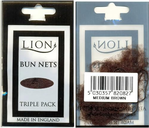 Bun Hair Nets Dance Ballet Equestrian Sleek Cover - Pack 3, 15, 30 Medium Brown