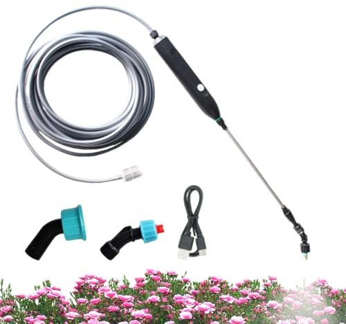 Electric Sprinkler | Rechargeable Electric Lawn Sprinkler Extendable Electric Handle for Watering Garden Vegetable Garden Flowers Fertilization