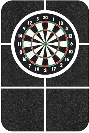 Dartboard Wandschutz, 60 * 90cm Dart Wandschutz, Dart Surround, Wandumrandung Für Dartboard, Dartscheibe Schutzring, Filz, Selbstklebende, Kann Wände Schützen, Schwarz