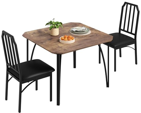 GarveeHome Hochwertiger MDF Esstisch mit abgerundeten Ecken, ideal als Kleiner Küchentisch oder Esszimmertisch, Robustes Holzdesign, platzsparend und vielseitig für Esszimmer und Küche