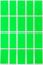 Sticker Neon Grün 40 mm x 19 mm Etiketten - 4 cm x 1,9 cm viereckige Aufkleber 300 Stück von Royal Green