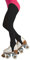 CALZITALY Mädchen Rollschuh und Eiskunstlauf Strumpfhose mit Steg, Schwarz, Hautfarbe, Karamell, 6-12 Jahre, 70 DEN, Made in Italy (DE/NL/SE/PL, Alter, 8 Jahre, Regular, Schwarz)