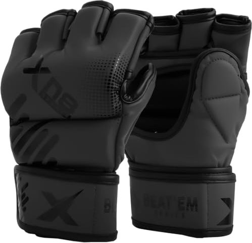 XN8 MMA Gloves Boxing Training| Sparring Fight Grappling Mitts With Open Palm- For Cage Fighting-Combat Sports- Punching bag-Muay Thai & Kickboxing M