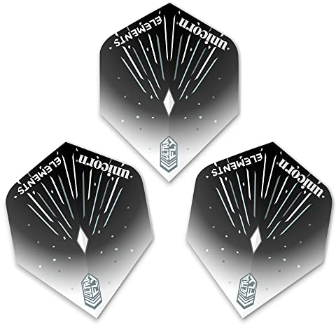 Unicorn Dart Shafts & Flights | Gripper 4 Elements | Durable Polycarbonate | Ultra-Short, Short, Medium or Long