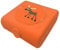 Carl Oscar Kinder Brotdose Lunchbox Sandwichbox Kunststoff BPA frei - Perfekt für Kindergarten, Schule, auf einem Ausflug oder auf Reisen in Orange, 14.5 x 13.8 x 5.3 cm