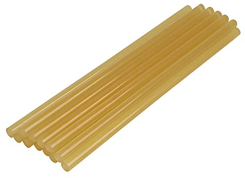 X AUTOHAUX 12 Pcs 7mmX200mm Hot Glue Stick Paintless Dent Repair Yellow for Car
