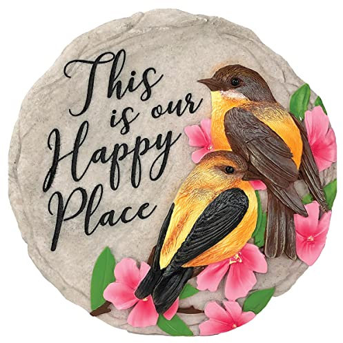 Spoontiques, Garten-Dekor, Trittstein mit Motiv: No Place Like Home, Dekostein für Garten
