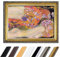 Bild mit Rahmen - Gustav Klimt Wasserschlangen II 80x60 cm - Gerahmtes Leinwandbild Alte Meister - Antiker Rahmen Gold Barock, Klassisch