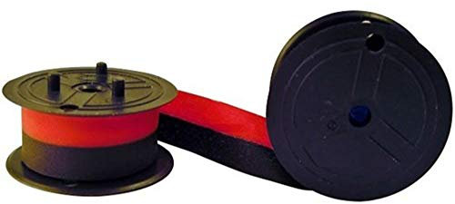 Band, kompatibel mit drei Spitzen, Rot / Schwarz für Olivetti Logos 650, 654, 662, 682S, 692, 802, 812, 902, 912 Canon SP250, CITIZEN, STAR, TRIUMPH ADLER, TOSHIBA, CASIO ECC, Schreibmaschine