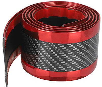 Auto Einstiegsleisten Aufkleber,MoreChioce Universal Kantenschutz Carbon Faser Türschweller Schutz Anti Scratch Aufkleber Gummi Stoßstange Auto Dekoration Zubehör 5 cm x 94cm