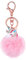 VALICLUD Pom Pom Porte-clés licorne en peluche avec strass et pendentif licorne pour femme et fille, Rose, m, Novelty