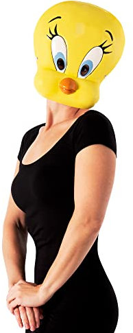 Rubie‘s Official Warner Bros. Space Jam 2 Tweety-Maske, Cartoon-Kostüm-Accessoire für Erwachsene Halloween