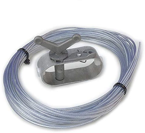 Draht-Spannseil für Pool Planen Ø 2 mm Länge 13 m Spannverschluss Seil-Spanner Drahtseil für Pool-plane