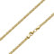 SchmuckForever Vergoldete 2,2mm Königskette 925 Silber massiv - Länge Wählbar - Vergoldet - Collier Halskette oder Armband (40)