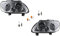 Johns, passend für VW Touran Scheinwerfer 1T 02/03-10/06 + Leuchtmit. Set links rechts