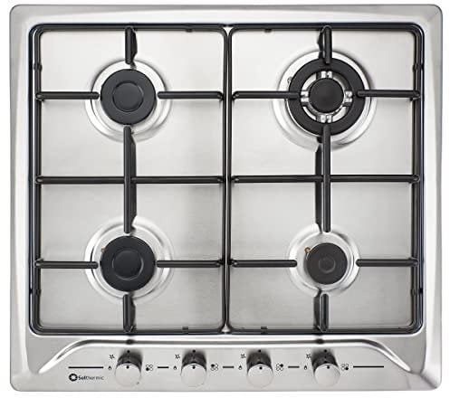 SOLTHERMIC B640I PLACA GAS ACERO INOXIDABLE/ANCHO 60 CM / 4 FUEGOS CON ENCENDIDO AUTOMÁTICO/GAS BUTANO Y GAS PROPANO