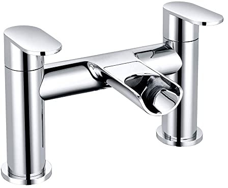 Aquariss Modern Bathroom Tub Monobloc Bath Filler Mixer Chrome Brass Double Lever