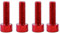 4 Stück Fahrrad Flaschenhalter Schraube M5x15 mm Flaschenhalterschrauben Fahrradzubehör, Fahrrad Feste Spindelschrauben (Rot)