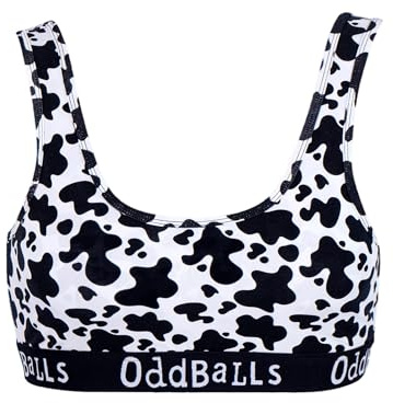 OddBalls | Womens Bralette | 1 Pack | Womens Underwear | Sports Bras | Everyday Low Back Bra | Seamless & Wireless | Fat Cow | XX-Large